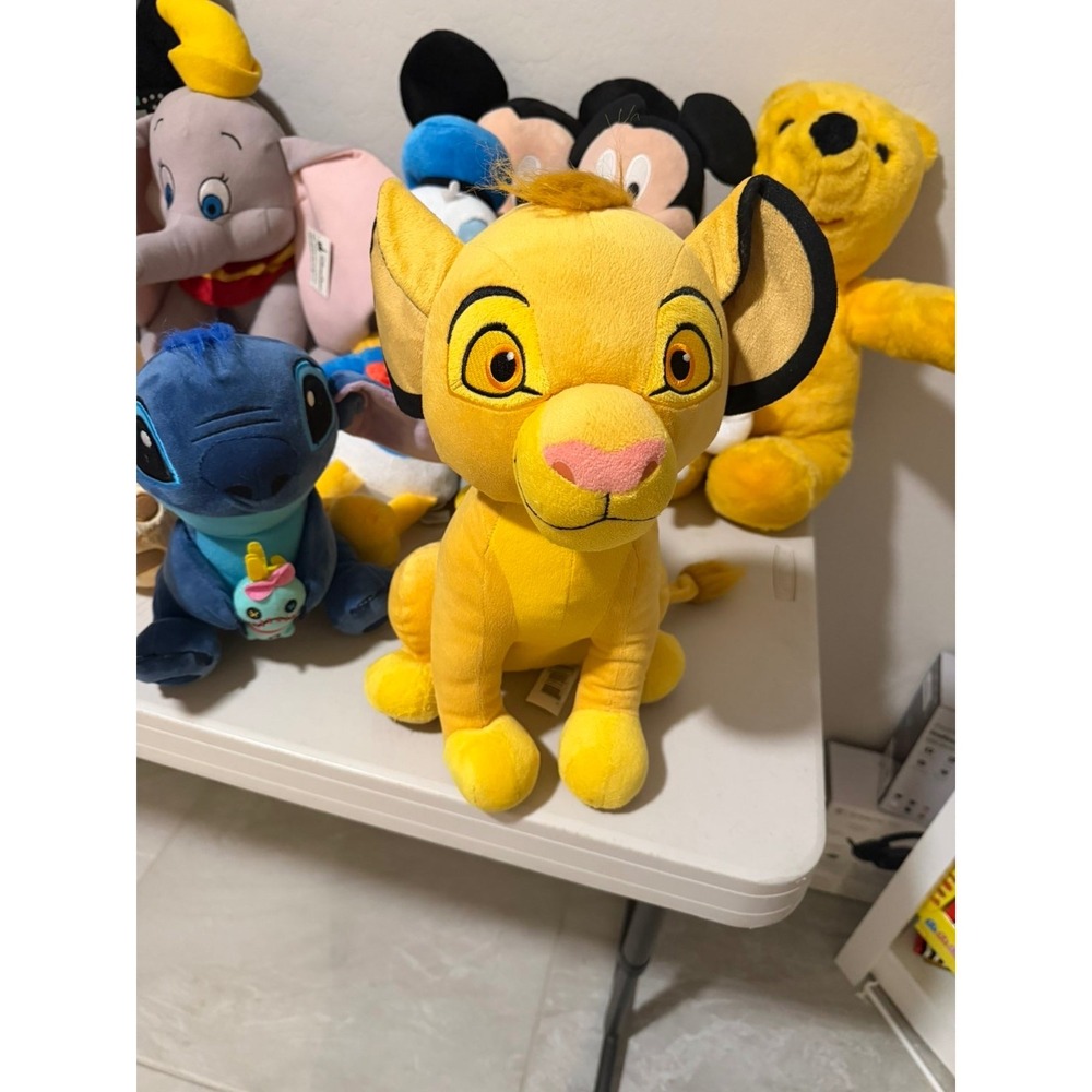 Disney Simba Plush Lion King Stuffed Animal Yellow Disney Store Character Toy